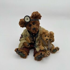 1998 Boyds Bears Bearstone Dr. Harrison Griz MD PHD BUD Figurine Vintage